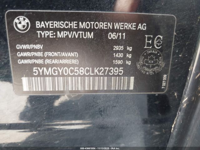 2012 BMW X5 M 5YMGY0C58CLK27395 Photo 8