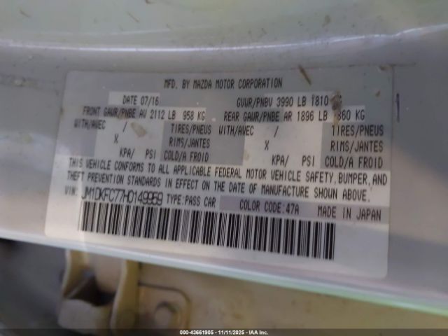 2017 MAZDA CX-3 JM1DKFC77H0149959 Photo 8