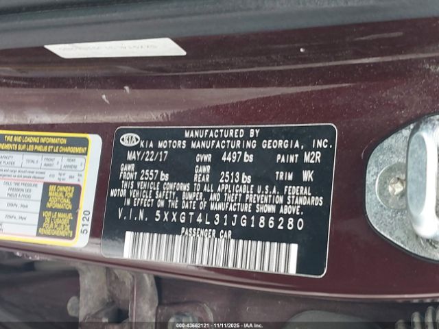 2018 KIA OPTIMA 5XXGT4L31JG186280 Photo 8