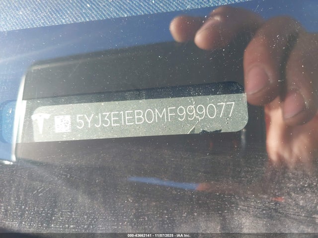 2021 TESLA MODEL 3 5YJ3E1EB0MF999077 Photo 8