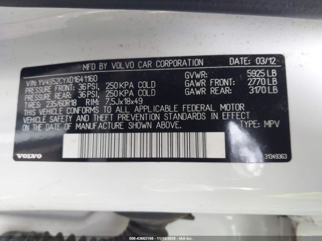 2013 VOLVO XC90 YV4952CYXD1641160 Photo 8