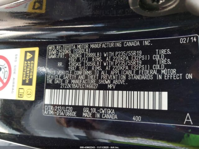 2014 LEXUS RX 350 2T2ZK1BA7EC146627 Photo 8