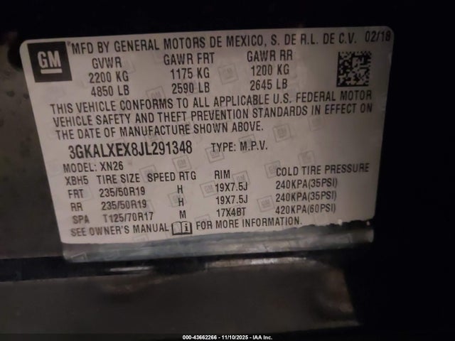 3GKALXEX8JL291348 GMC Terrain Denali