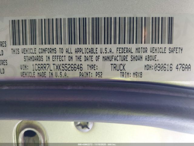 2019 RAM 1500 CLASSIC 1C6RR7LTXKS526646 Photo 8