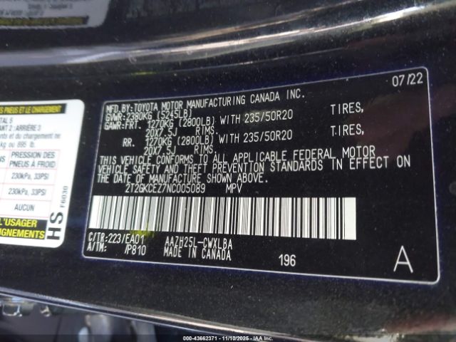 2022 LEXUS NX 350H 2T2GKCEZ7NC005089 Photo 8