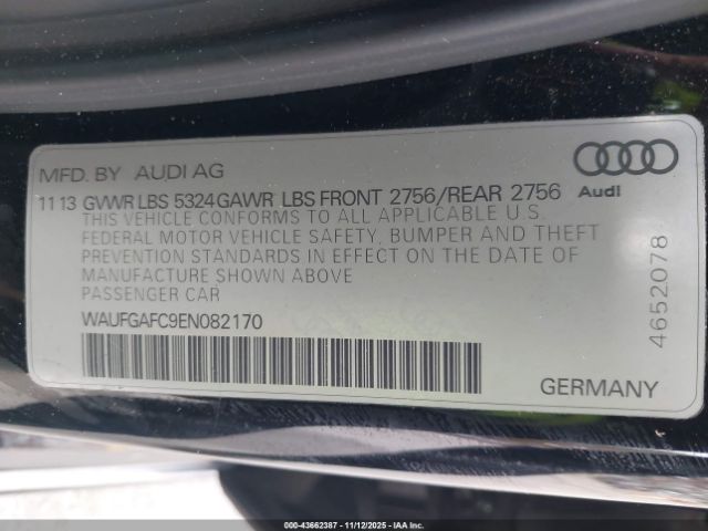 2014 AUDI A6 WAUFGAFC9EN082170 Photo 8