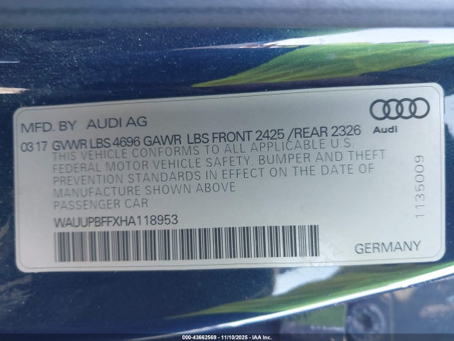 2017 AUDI A3 E-TRON WAUUPBFFXHA118953 Photo 8