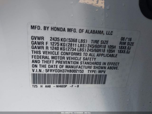 2017 ACURA MDX 5FRYD3H37HB002153 Photo 8