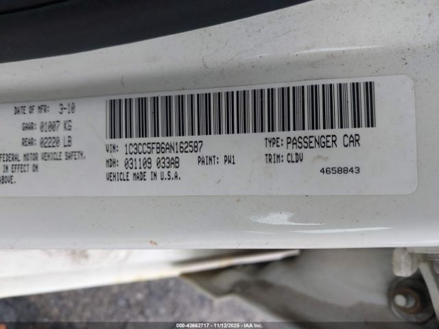 2010 CHRYSLER SEBRING 1C3CC5FB6AN162587 Photo 8