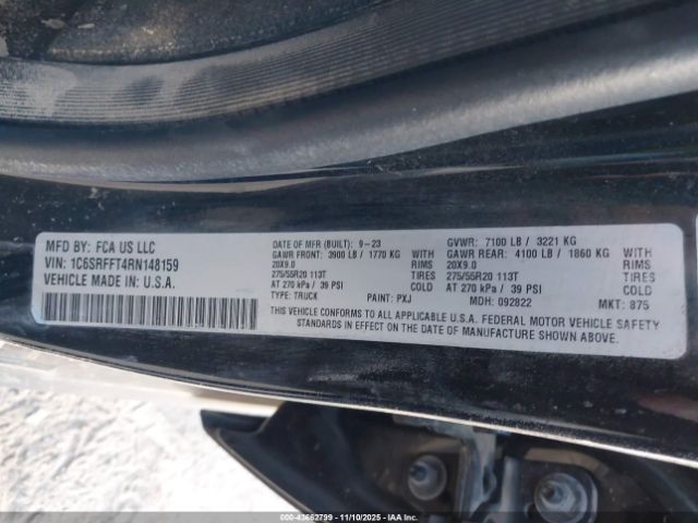 2024 RAM 1500 1C6SRFFT4RN148159 Photo 8