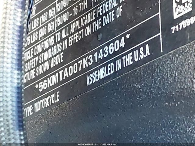 2019 INDIAN MOTORCYCLE CO. SCOUT 56KMTA007K3143604 Photo 9