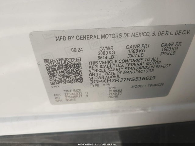 Honda Prologue Elite 2024 3GPKHZRJ7RS516619 Image 9