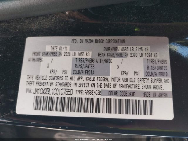 2012 MAZDA MAZDA5 JM1CW2BL1C0107660 Photo 8