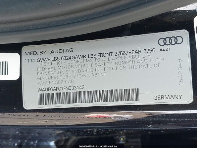 2015 AUDI A6 WAUFGAFC1FN033143 Photo 8