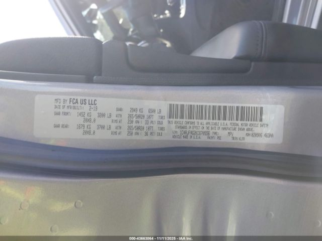 2019 JEEP GRAND CHEROKEE 1C4RJFAG2KC670556 Photo 8