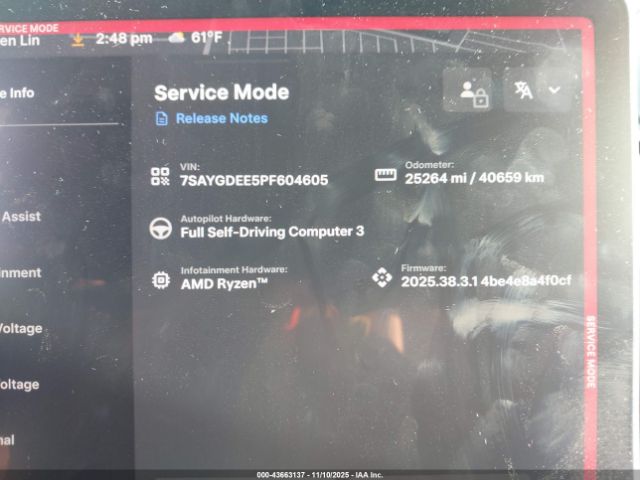 2023 TESLA MODEL Y 7SAYGDEE5PF604605 Photo 6