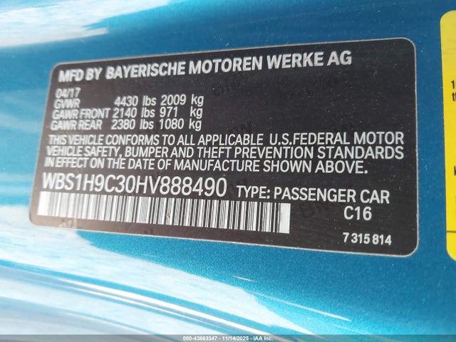 2017 BMW M2 WBS1H9C30HV888490 Photo 8