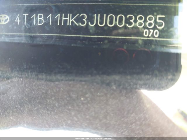 2018 TOYOTA CAMRY 4T1B11HK3JU003885 Photo 8