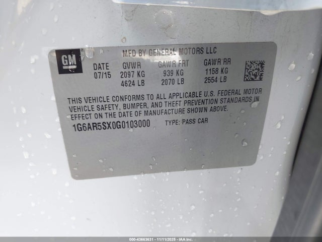 2016 CADILLAC CTS 1G6AR5SX0G0103000 Photo 8