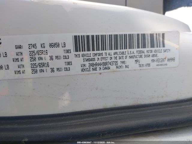 2008 CHRYSLER TOWN & COUNTRY 2A8HR44H98R743735 Photo 8