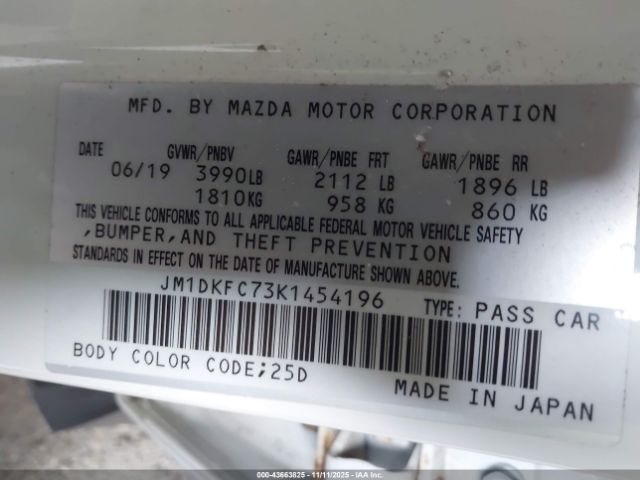 2019 MAZDA CX-3 JM1DKFC73K1454196 Photo 8