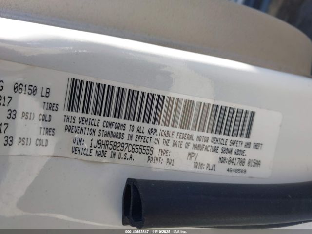 2007 JEEP GRAND CHEROKEE 1J8HR58297C655559 Photo 8