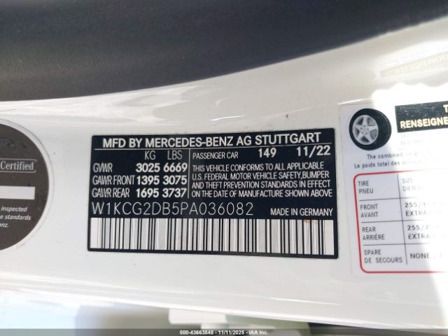 2023 MERCEDES-BENZ EQS 450+ W1KCG2DB5PA036082 Photo 8