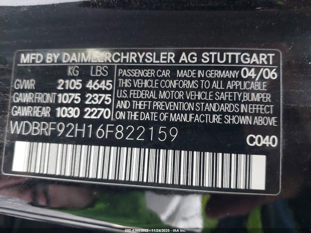 2006 MERCEDES-BENZ C 280 WDBRF92H16F822159 Photo 8