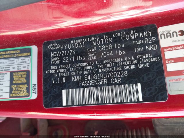 2024 HYUNDAI ELANTRA KMHLS4DG1RU700228 Photo 8