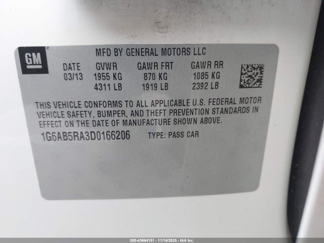 2013 CADILLAC ATS 1G6AB5RA3D0166206 Photo 8