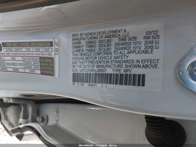 2022 ACURA RDX 5J8TC2H66NL008507 Photo 8