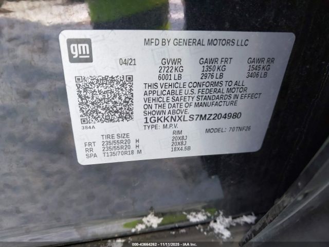 2021 GMC ACADIA 1GKKNXLS7MZ204980 Photo 8