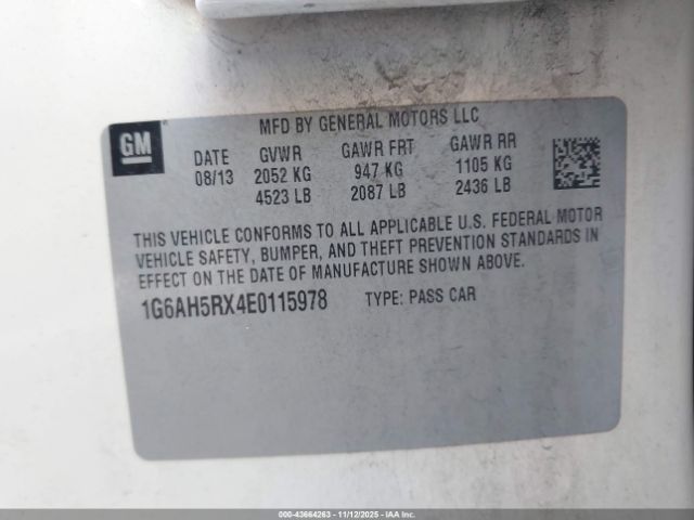 2014 CADILLAC ATS 1G6AH5RX4E0115978 Photo 8