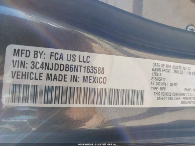 2022 JEEP COMPASS 3C4NJDDB6NT163588 Photo 8