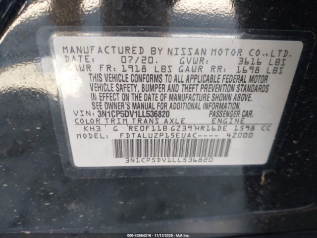 2020 NISSAN KICKS 3N1CP5DV1LL536820 Photo 8