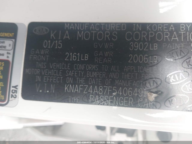 KIA FORTE EX 2015 KNAFZ4A87F5406491 Image 9