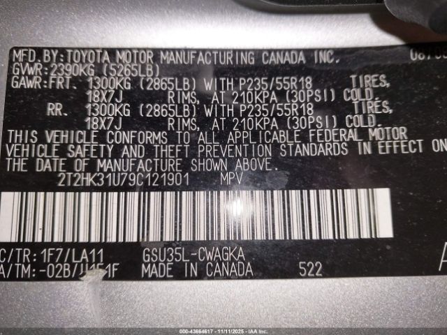 2009 LEXUS RX 350 2T2HK31U79C121901 Photo 8