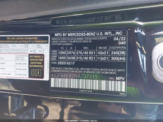 2022 MERCEDES-BENZ GLE 350 4JGFB4KB5NA737315 Photo 8