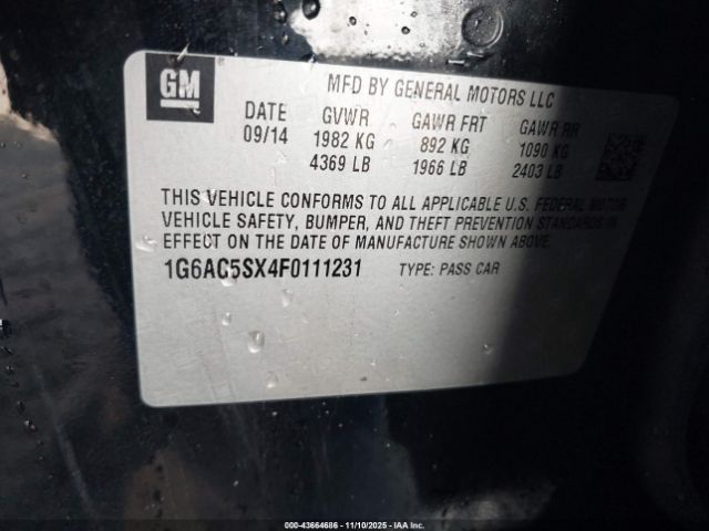 2015 CADILLAC ATS 1G6AC5SX4F0111231 Photo 8