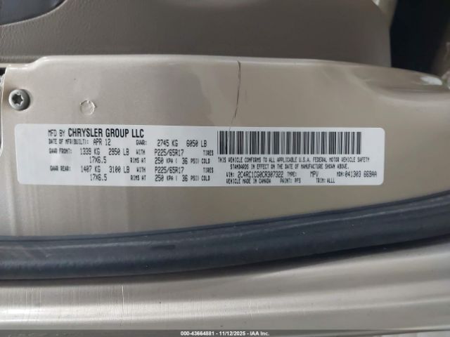 2012 CHRYSLER TOWN & COUNTRY 2C4RC1CG0CR307322 Photo 8