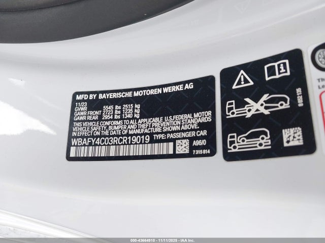 WBAFY4C03RCR19019 BMW M850i Xdrive
