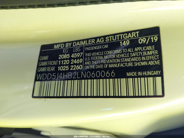 2020 MERCEDES-BENZ CLA 250 WDD5J4HB2LN060066 Photo 8