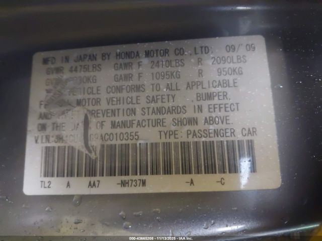 2010 ACURA TSX JH4CU2F69AC010355 Photo 8