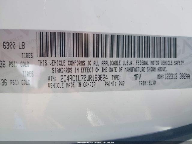 2018 CHRYSLER PACIFICA HYBRID 2C4RC1L70JR163624 Photo 8