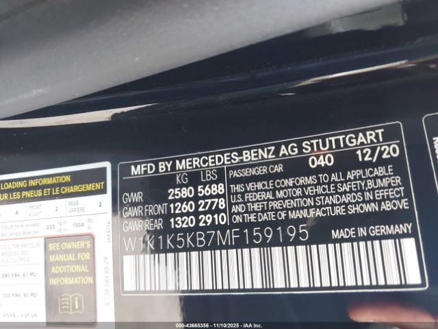 2021 MERCEDES-BENZ E 450 W1K1K5KB7MF159195 Photo 8