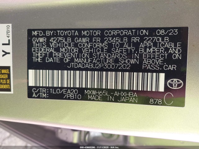 Toyota Prius Limited Awd-e 2023 JTDADABU2P3007202 Image 9
