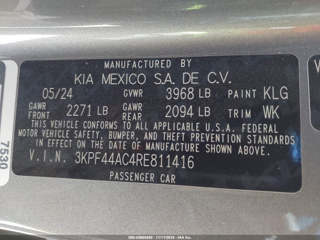 KIA FORTE GT 2024 3KPF44AC4RE811416 Image 9