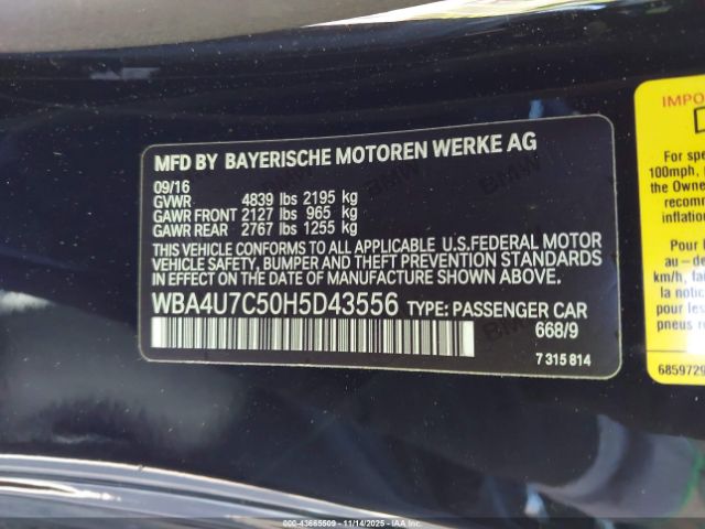 2017 BMW 430I WBA4U7C50H5D43556 Photo 8