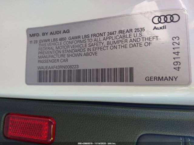 2024 AUDI A4 WAUEAAF43RN008223 Photo 8