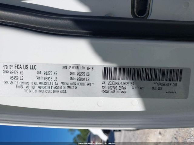 2018 DODGE CHARGER 2C3CDXGJ4JH323154 Photo 8